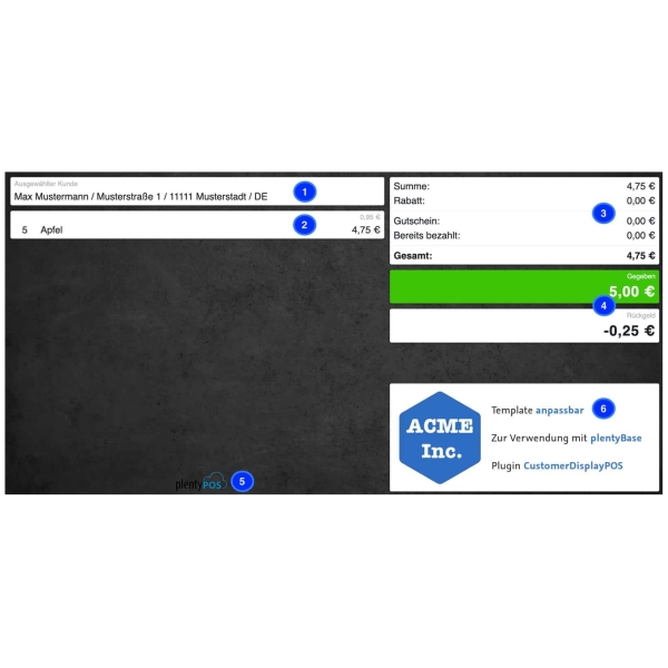 KundenDisplay Set für plentyPOS-Set Professional – Bild 2