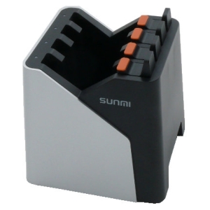 sunmi ladestation in schwarz 4 fach