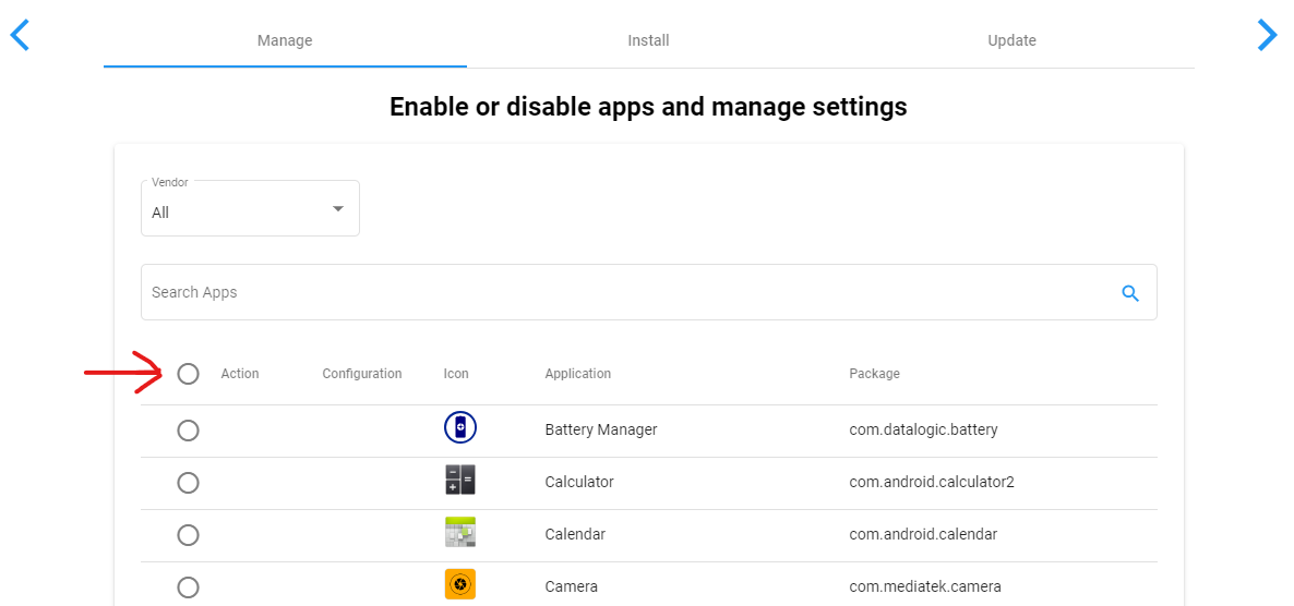 Enable Apps