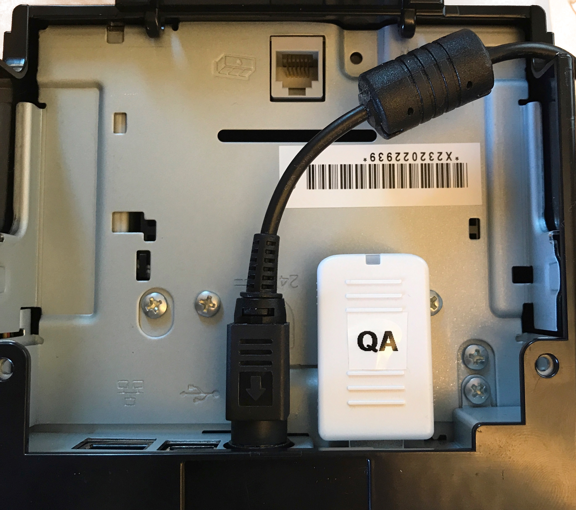 Anschlussstelle für WLAN-Adapter an EPSON TM-m30