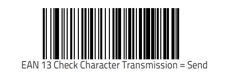 ean 13 check character transmission